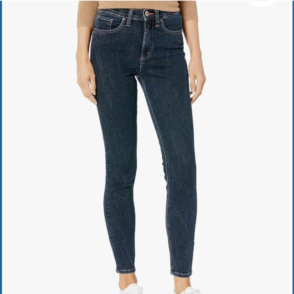 Silver Jeans Calley Skinny Women's Dark Wash High-Rise Blue Jeans - 28
